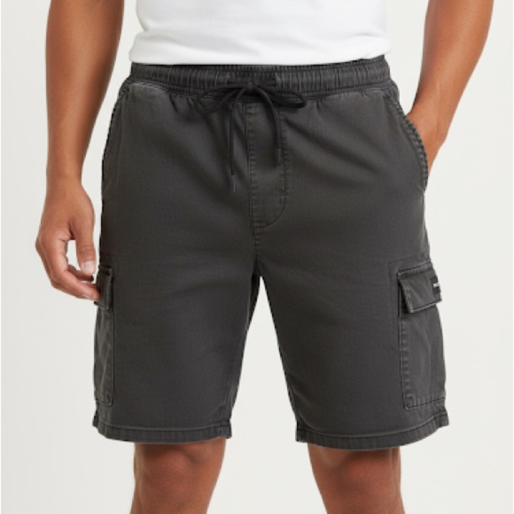 Hollister Jogger Shorts Gray Cargo Advanced Stretch Men's Small